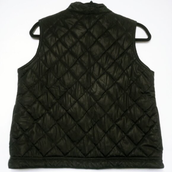 Women's Vest Cool Wear Black Quilted Collared Zipped Closure Jacket Size Small - Picture 9 of 12